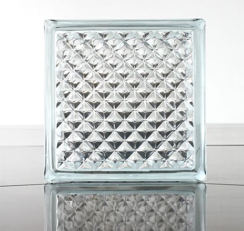 透明玻璃砖批发水晶砖热熔砖隔热玻璃隔断墙空心玻璃砖小花格纹