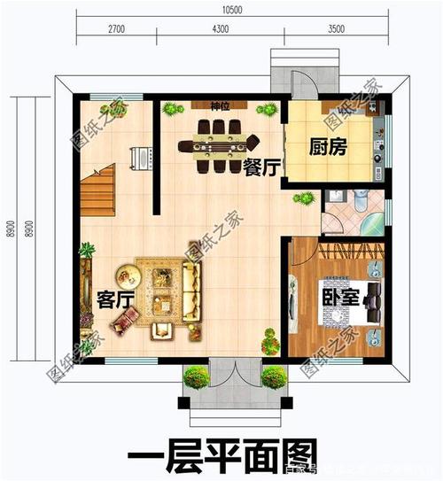 农村占地100平米二层楼设计图小户型大格局农村人的理想住宅