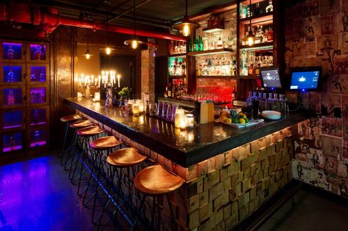 小型复古酒吧吧台装修效果图2016图片