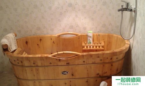 室内装修木桶浴缸效果图