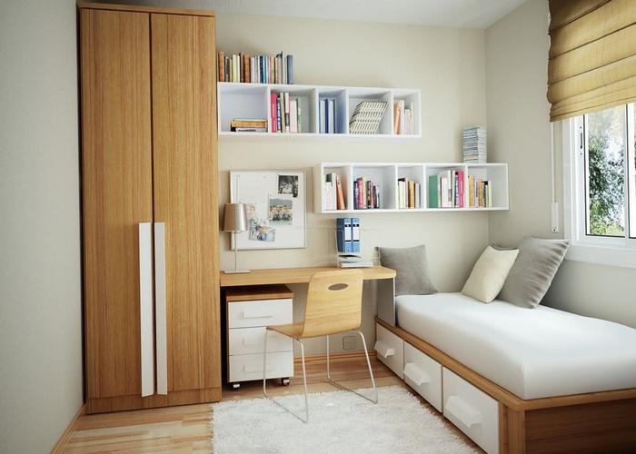小面积书房带卧室装修效果图片