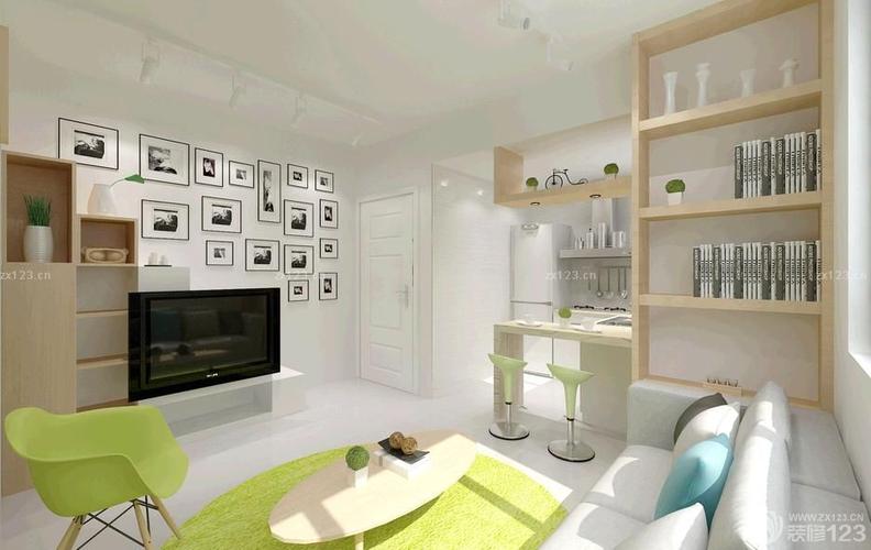 两室一厅小户型客厅组合沙发装修效果图