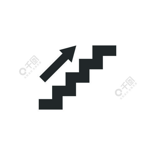 楼梯图标图形设计模板矢量隔离楼梯图标图形设计模板矢量