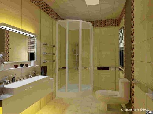 长条型卫生间隔淋浴间装修效果图