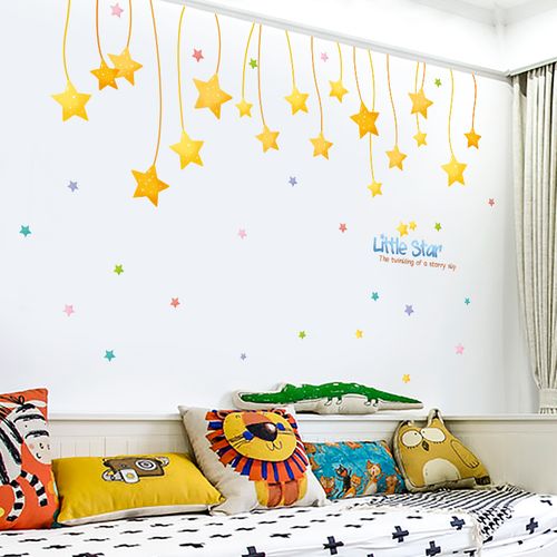 蓝鲸儿童房间卧室温馨墙面装饰幼儿园墙壁布置墙贴