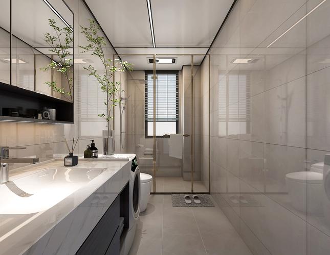海信依云小镇135平层浴室卫生间新中式风格装修案例效果图.jpg