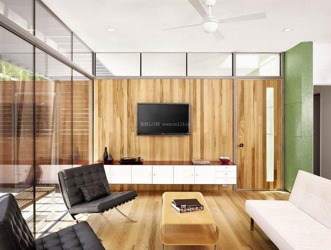 房子电视生态木背景墙装修效果图