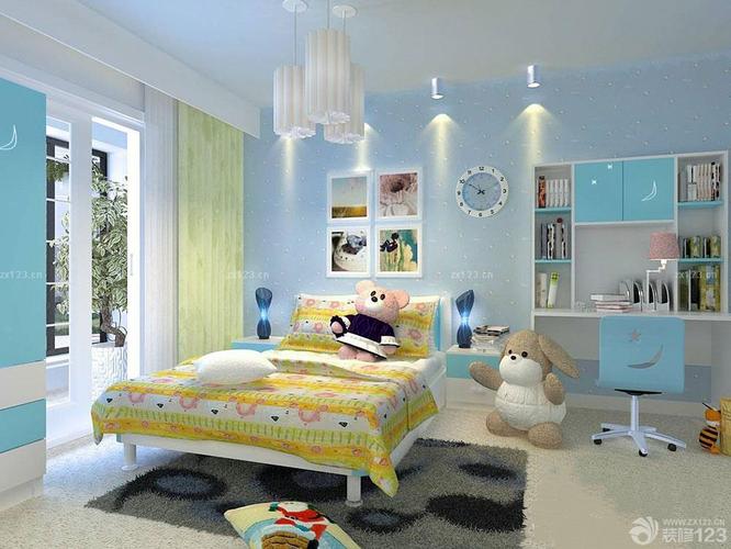 清新舒适小户型创意儿童房间布置图片