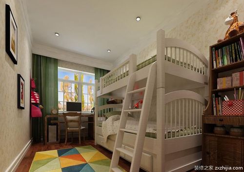 欧式双人床儿童卧室装修效果图