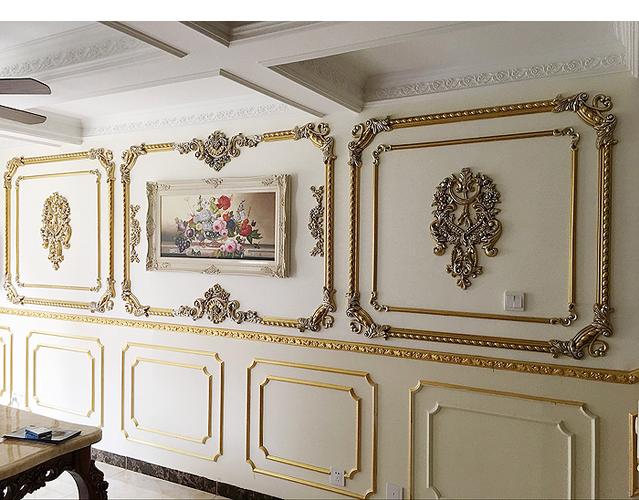 pu线条边框造型线条欧式客厅走廊沙发电视背景墙装饰浮雕雕花墙裙