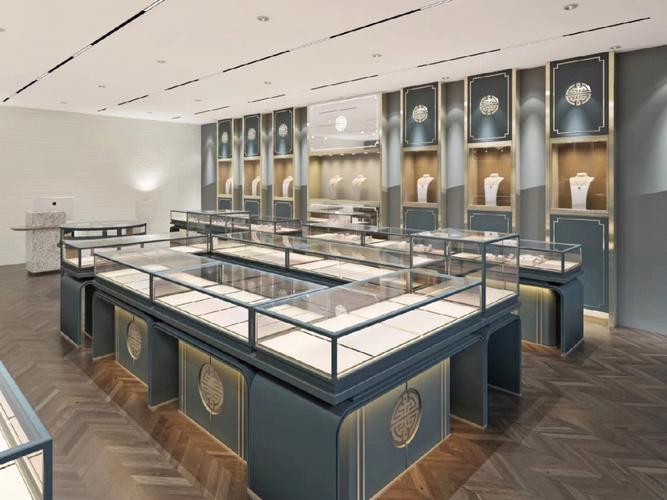 新中式珠宝店展示柜