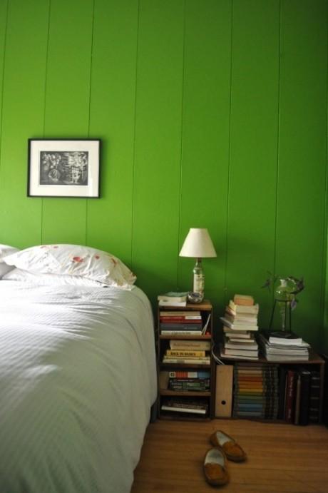 绿色调卧室案例