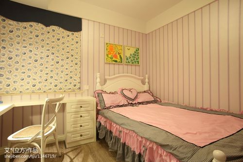 温馨简美风格儿童房间布置装修设计效果图