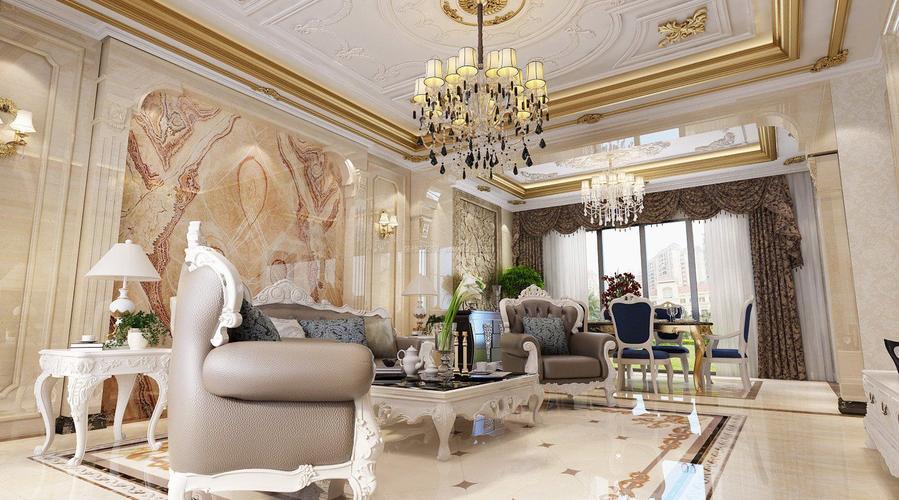 2022豪华家装客厅欧式风格效果图
