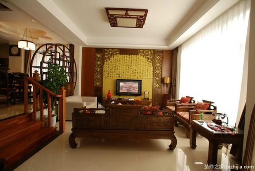 中式雅致复古风格客厅设计图片装修之家装修效果图