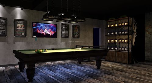 2022餐厅酒吧台球桌装修效果图片