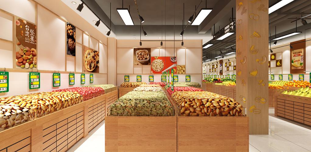 淄博水果超市设计装修果蔬超市百货超市设计装修