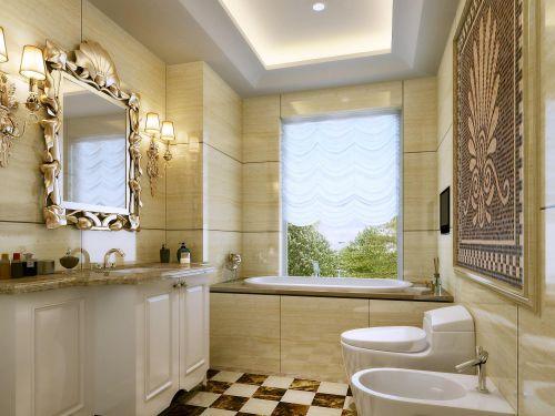 欧式卫生间浴室淋浴房设计案例装修之家装修效果图