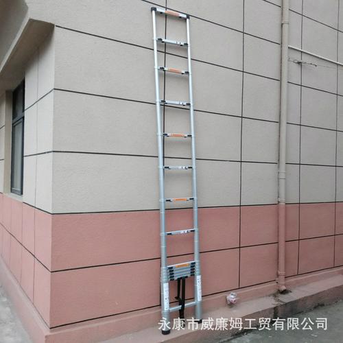 4米伸缩梯子加厚直梯竹节升降收缩便携铝合金梯