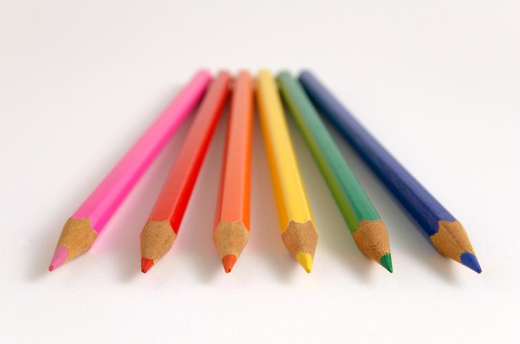 文具彩色铅笔绘图铅笔物品物件一大把彩色铅笔图片