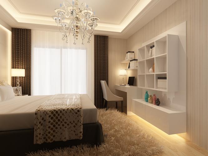 5款卧室墙上小书架设计打造完美功能卧室