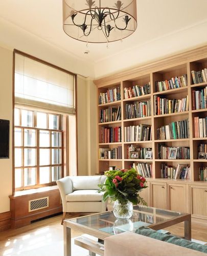 小户型现代客厅书房一体装修效果图