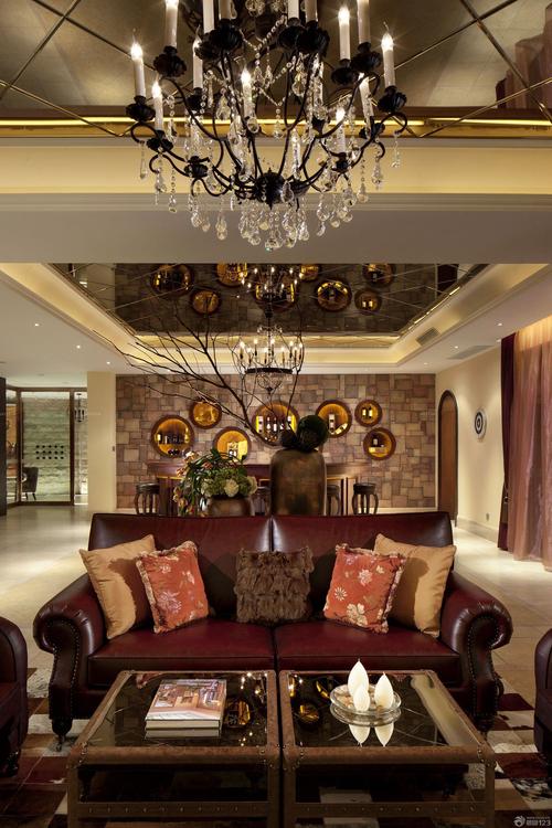 最新欧美风格家装客厅装潢设计效果图片设计456装修效果图