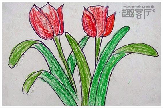 幼儿画画花朵图片大全漂亮的花儿儿童画作品欣赏