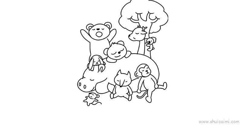小动物儿童画怎么画小动物简笔画画法