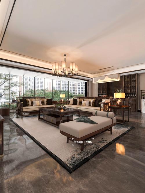2022流行的轻奢新中式客厅沙发