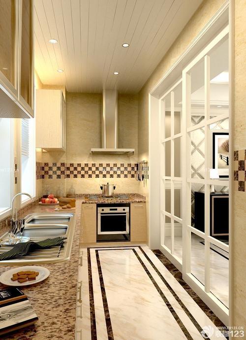 家装现代风格厨房隔断门效果图