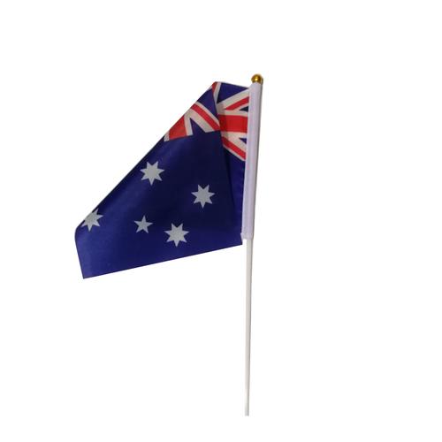 澳大利亚旗帜手摇旗国旗塑料旗杆涤纶双面印刷厂家直销可来样订做