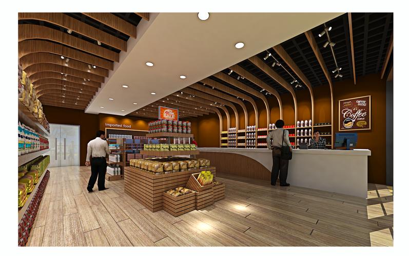 小型的超市方案超市装修设计效果图