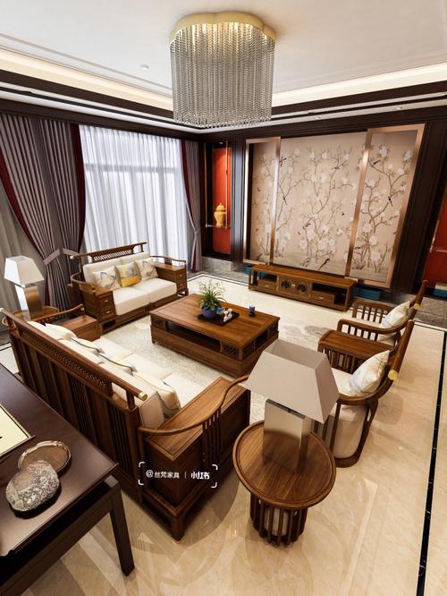 新中式客厅家具超级精致的生活