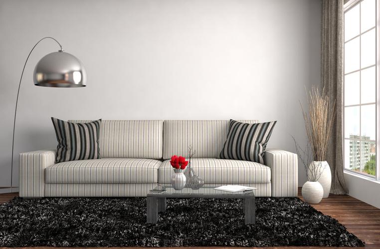 客厅沙发的3d渲染效果图
