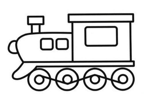 火车怎么画火车简单画法