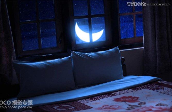 photoshop合成超酷的夜景月光效果图