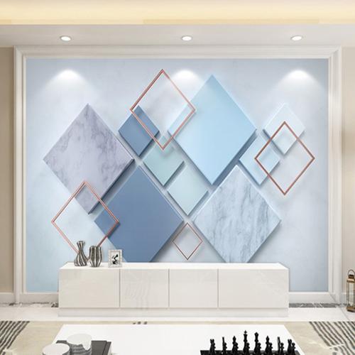 简约现代客厅电视背景墙壁纸5d立体几何图案无缝壁画墙面装饰墙纸