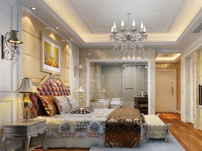 最新欧式家居婚房卧室装饰装修效果图