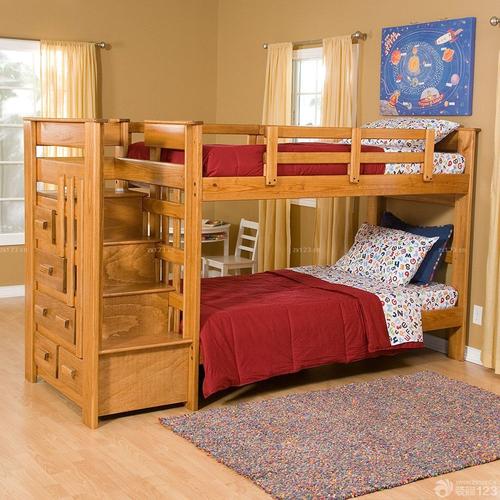 小卧室高低床装修设计效果图片