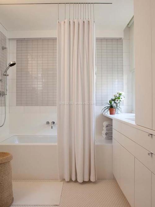 2022浴室窗帘隔断帘装饰效果图片