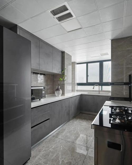成都142平现代简约厨房橱柜设计效果图装信通网效果图