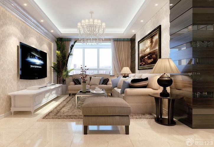 最新15平米客厅组合沙发装修效果图片