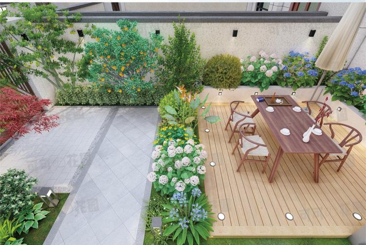 原创50院子怎样装修这种极简现代庭院小花园花费不高干净好打理
