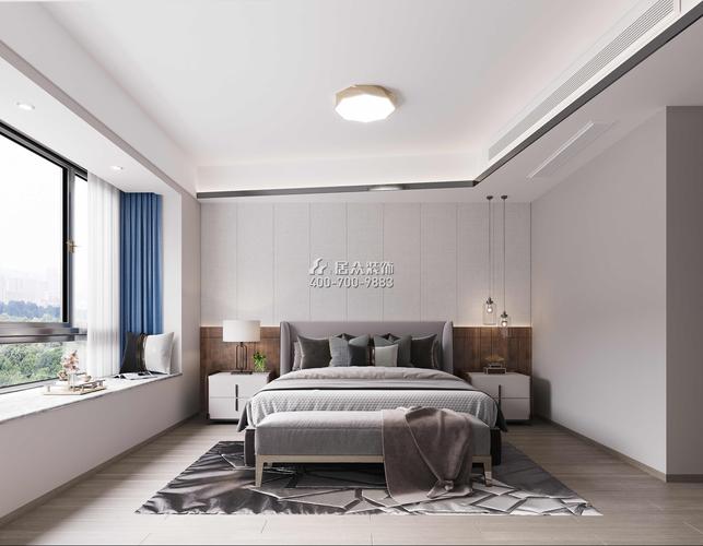 招商海月120平方米现代简约风格跃式户型卧室装修效果图