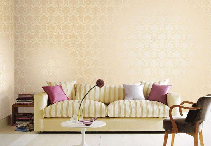 壁纸装饰客厅墙面可以说是很好的装修壁纸颜色较为丰富能够使