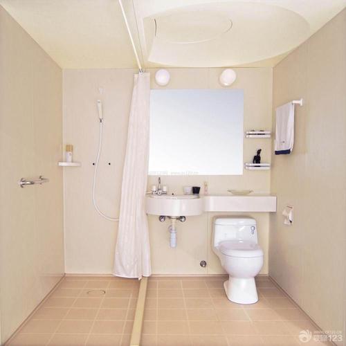 现代简约卫生间淋浴房隔断装修效果图