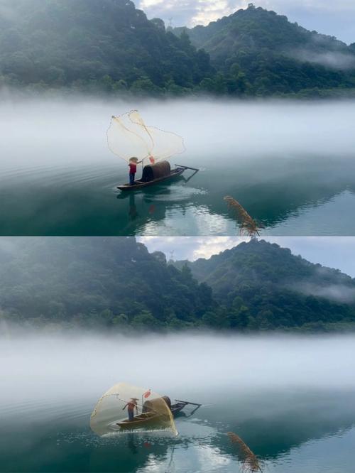 郴州东江湖61渔翁本是凡间客此时已是画中仙