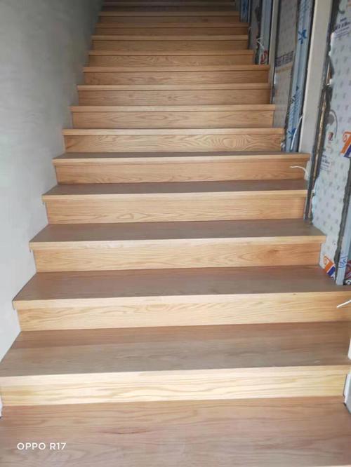 专业定制实木楼梯踏步板北美进口红橡木