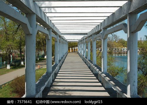 牡丹江人民公园长廊图片